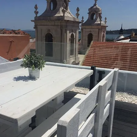 A Terrace On A Topfloor With A View